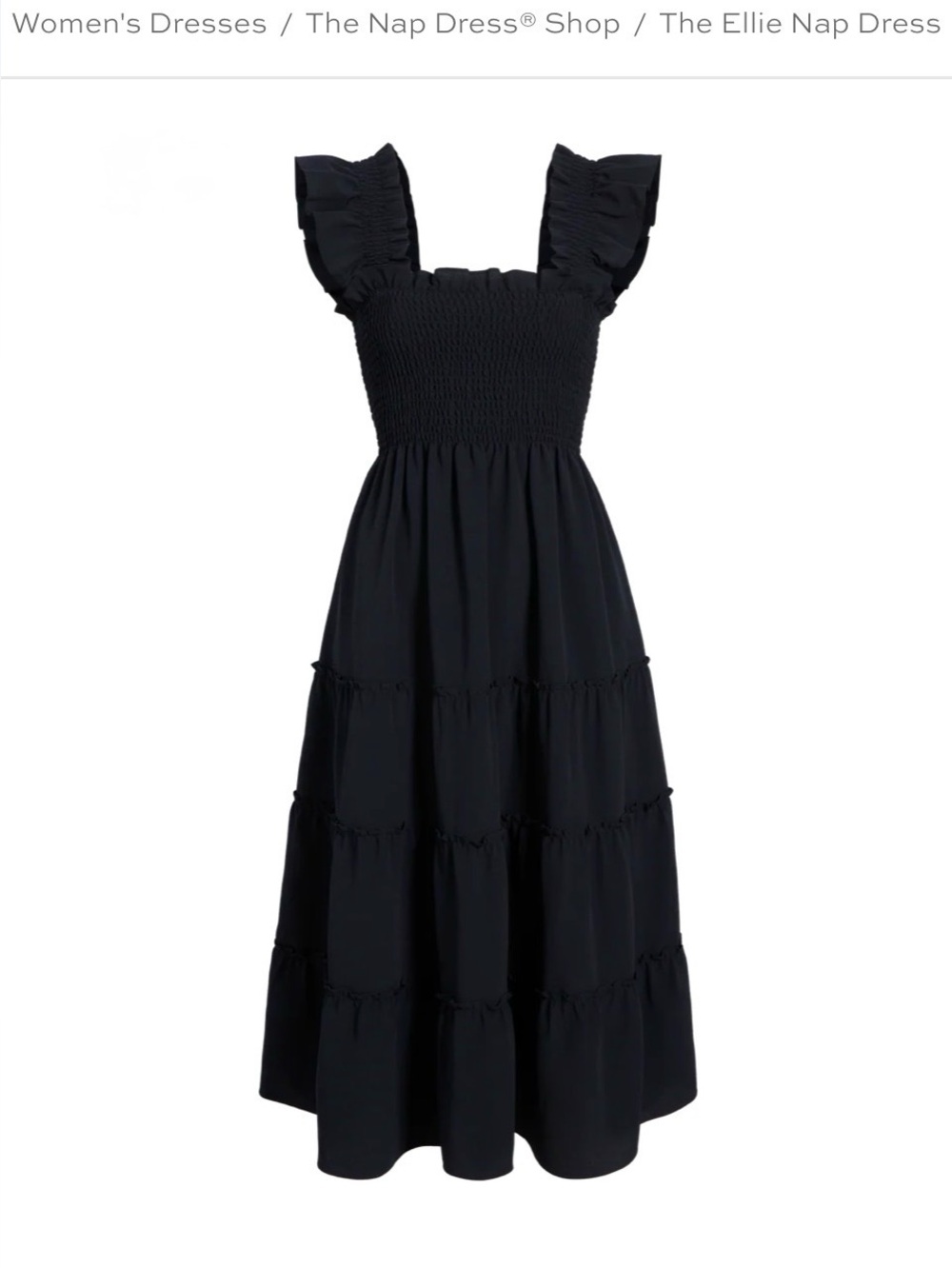 The Ellie Nap Dress - x-small, BLACK